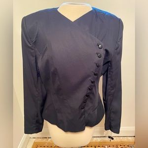 NWT Vintage Daniele O By Tahari Size 6 Black Blazer